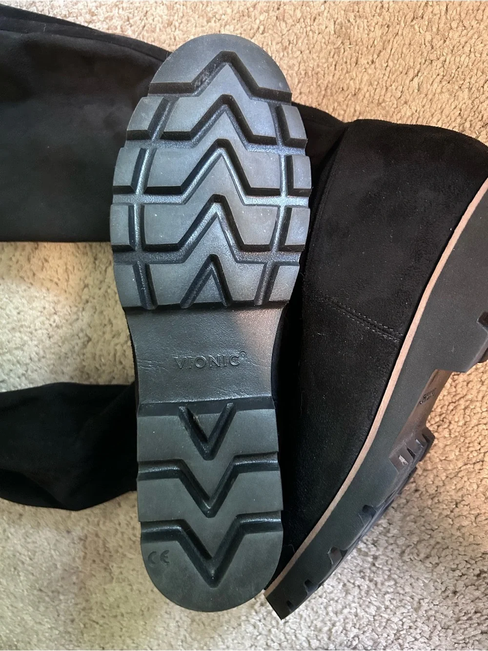 Vionic Black size 9 Ashburn Tall Boots